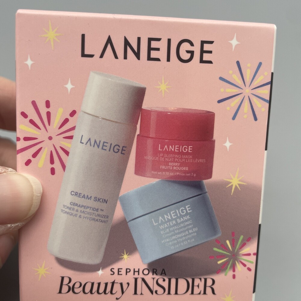 Sephora Beauty Insider Birthday LANEIGE Water Bank, Lip Sleeping Mask, Toner NIB